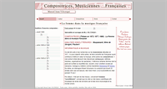 Desktop Screenshot of femmes-et-musique.fr